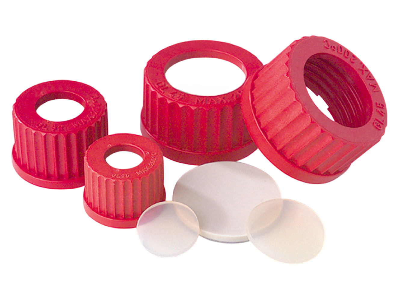 PYREX GL32 Red High Temperature (180°C) PBT Screw Cap 1395-32HTC