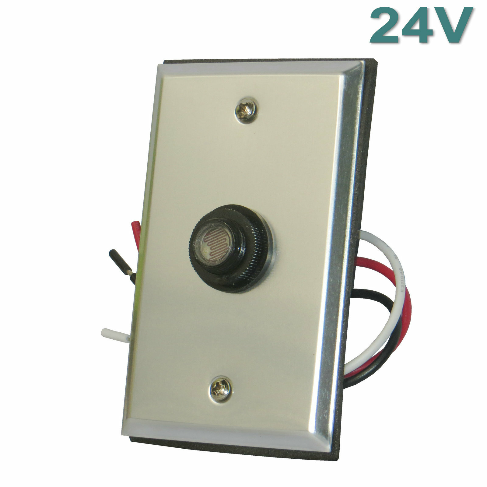 24VDC Dusk-To-Dawn W/Wall Plate Remote Photocell (Build In) Light Sensor with