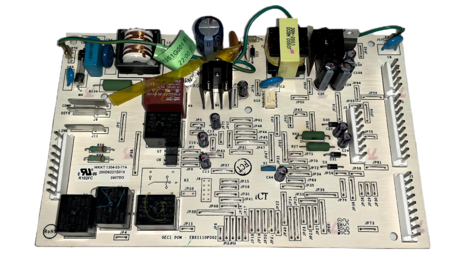 GE Refrigerator Control Board - Part # 200D6221G014