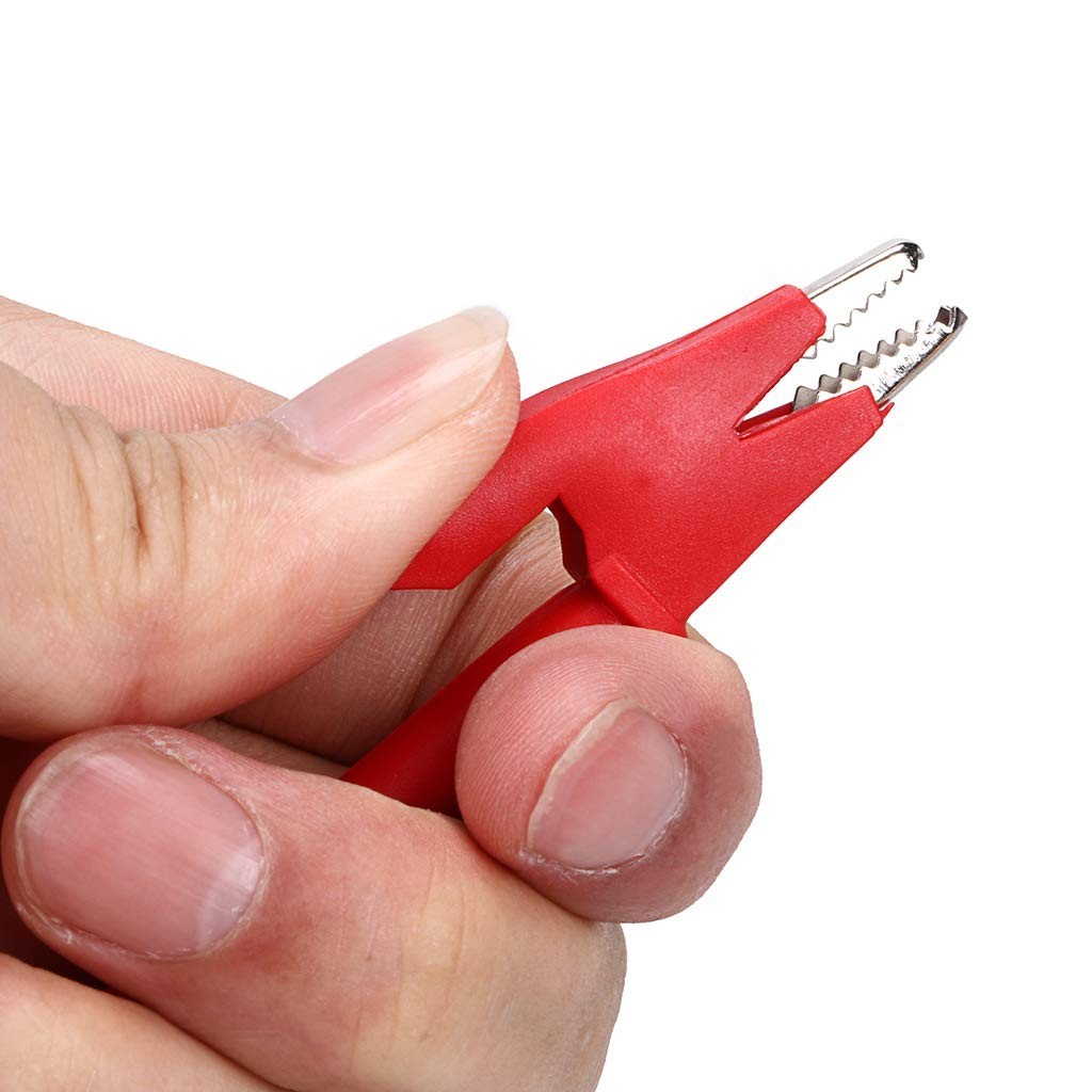 Versatile Dual Ended 3.3ft Alligator Clips - 15A Copper Lead Cables for Testing