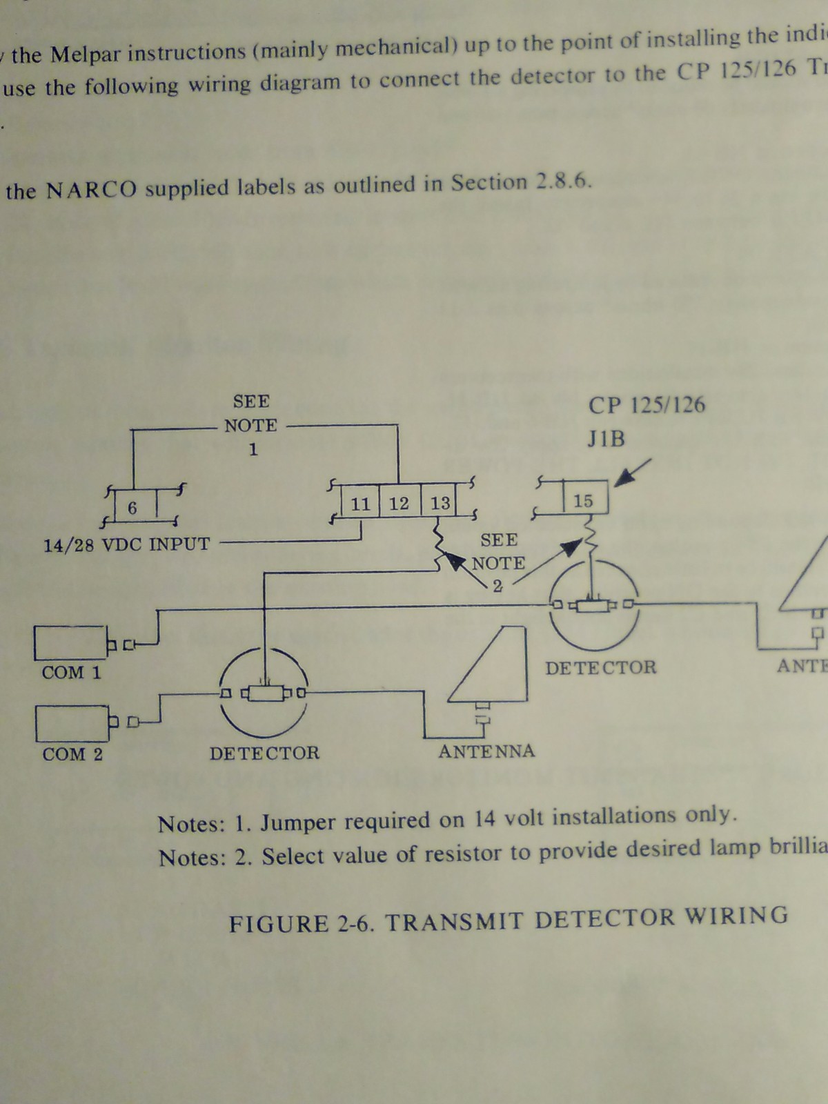 Narco CP-125 and CP-126 Audio Install Manual