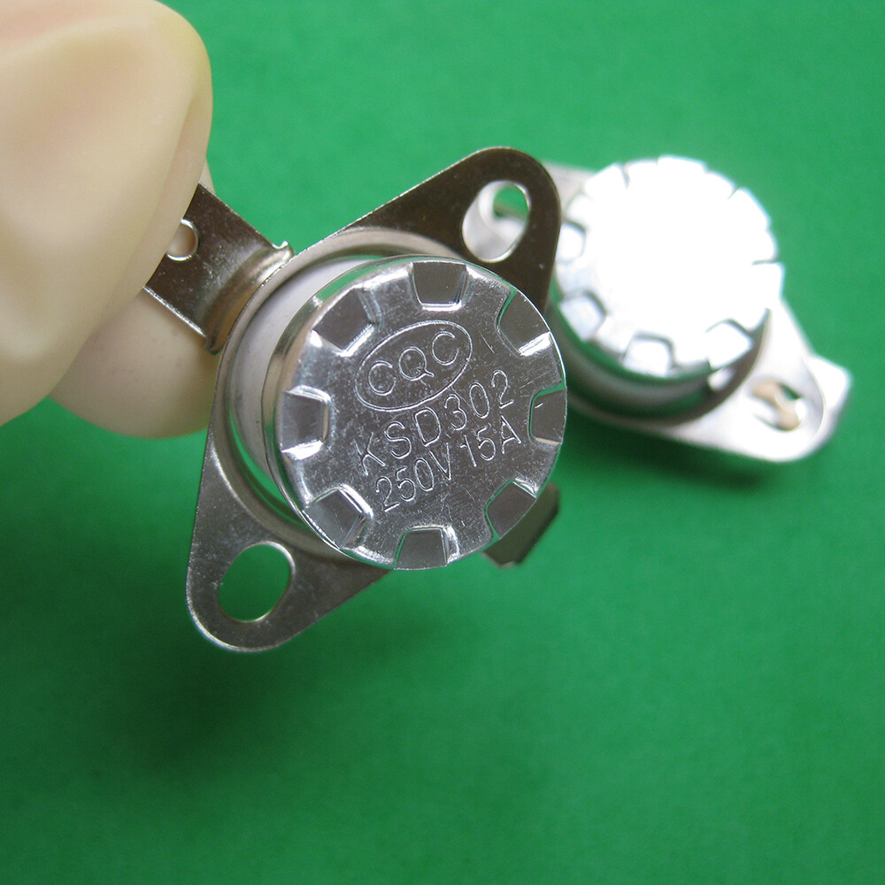 1pc KSD302/301 15A 250°C / 482°F Degree Celsius N.C. Ceramic Temperature Switch
