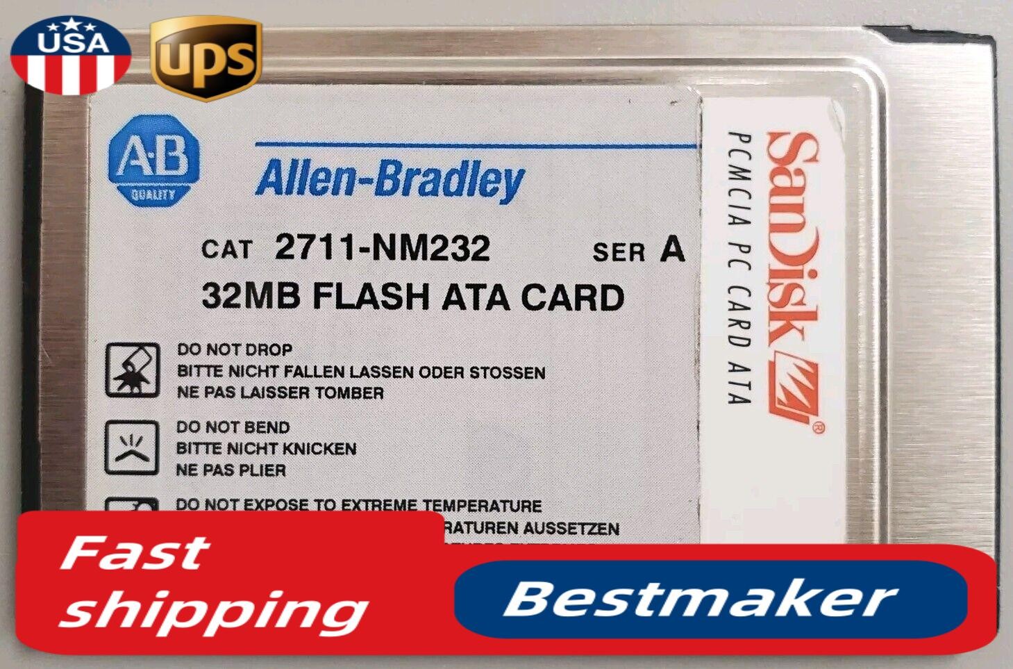 Allen Bradley 2711-NM232 Series A 32MB PCMCIA Memory Card for PanelView.