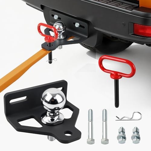 Heavy-Duty Zero-Turn Hitch Kit: Includes 2" Ball & Pin. Reinforced 9mm Steel