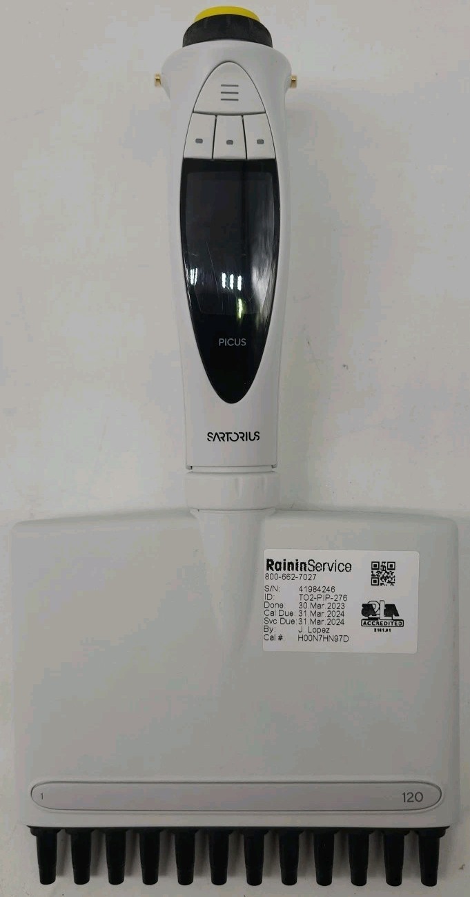 Biohit / Sartorius Picus 120 Electronic 12 Channel Pipette 5-120uL