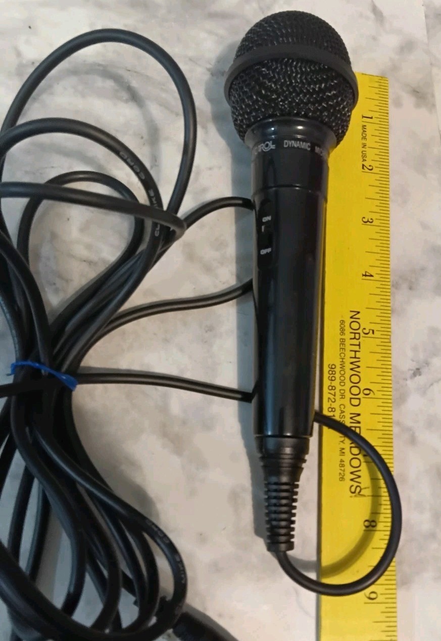 Carol MUD-325 Unidirectional Dynamic Microphone Karaoke Mic Untested As Is