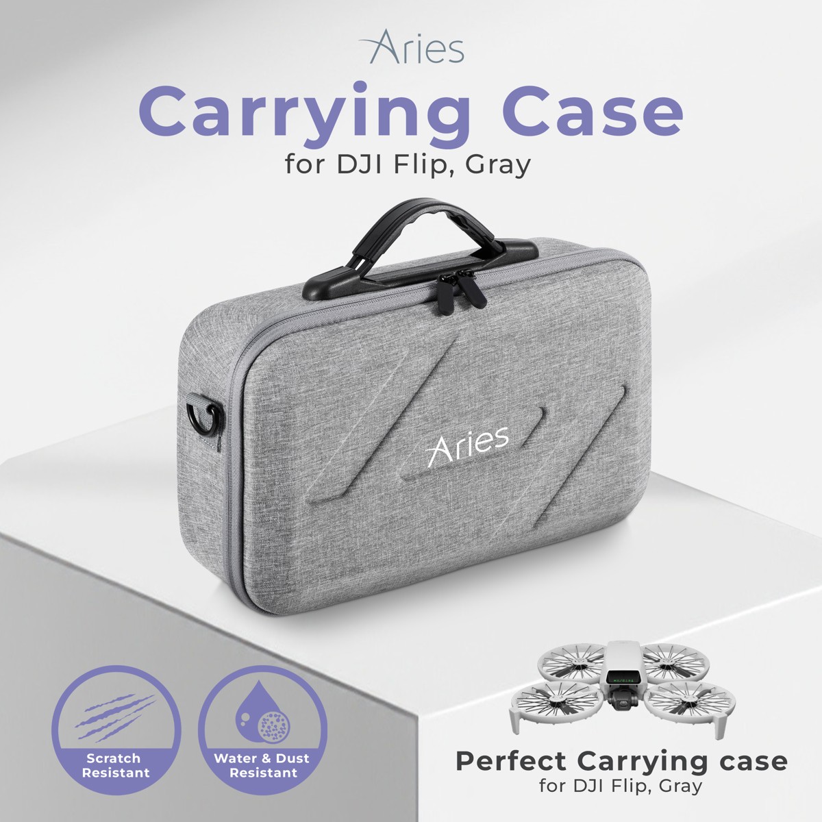 Aries Carrying Case for DJI Flip, Gray