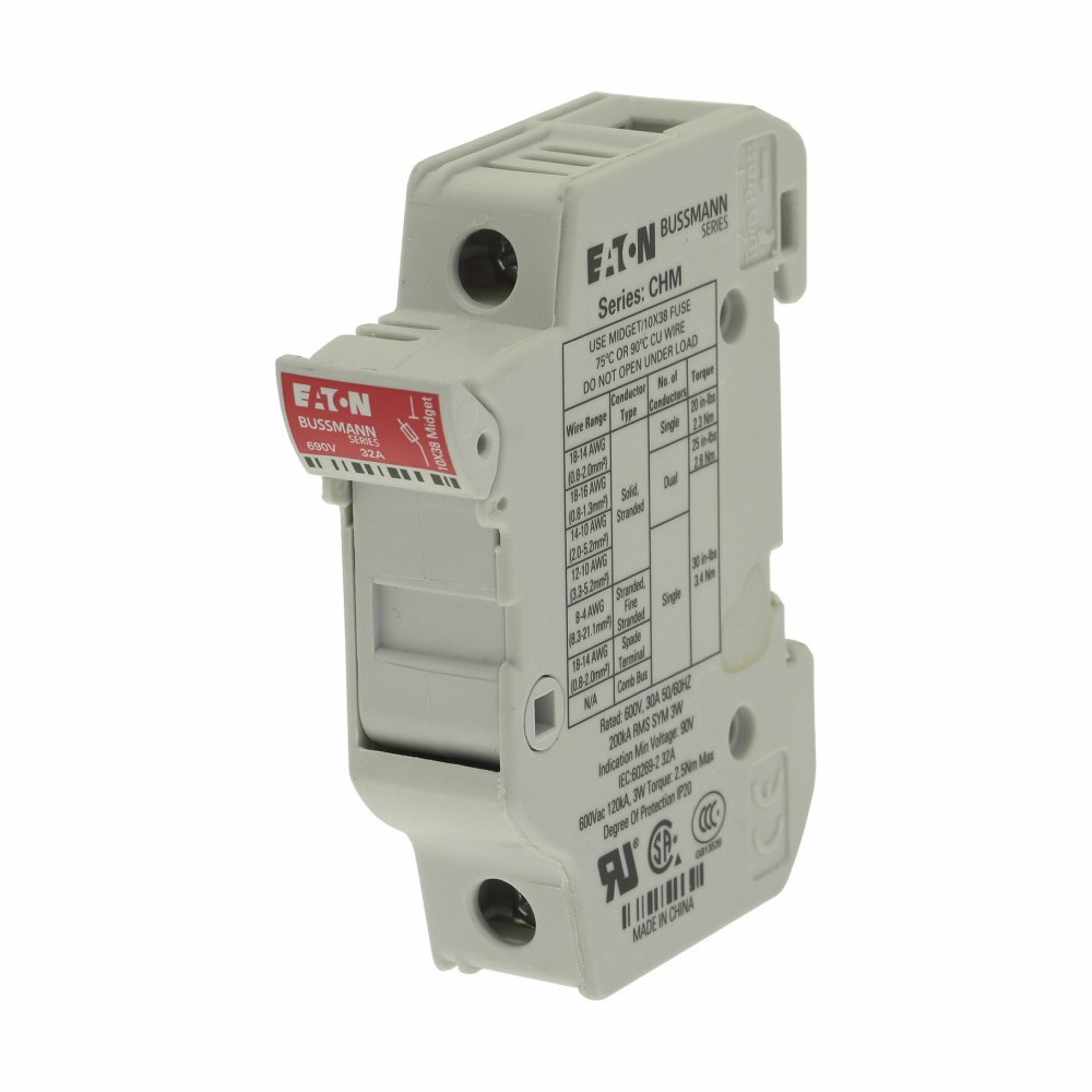 Bussmann CHM1DU 1P 30A Fuse Holder MPN: CHM1DU 1 Pack