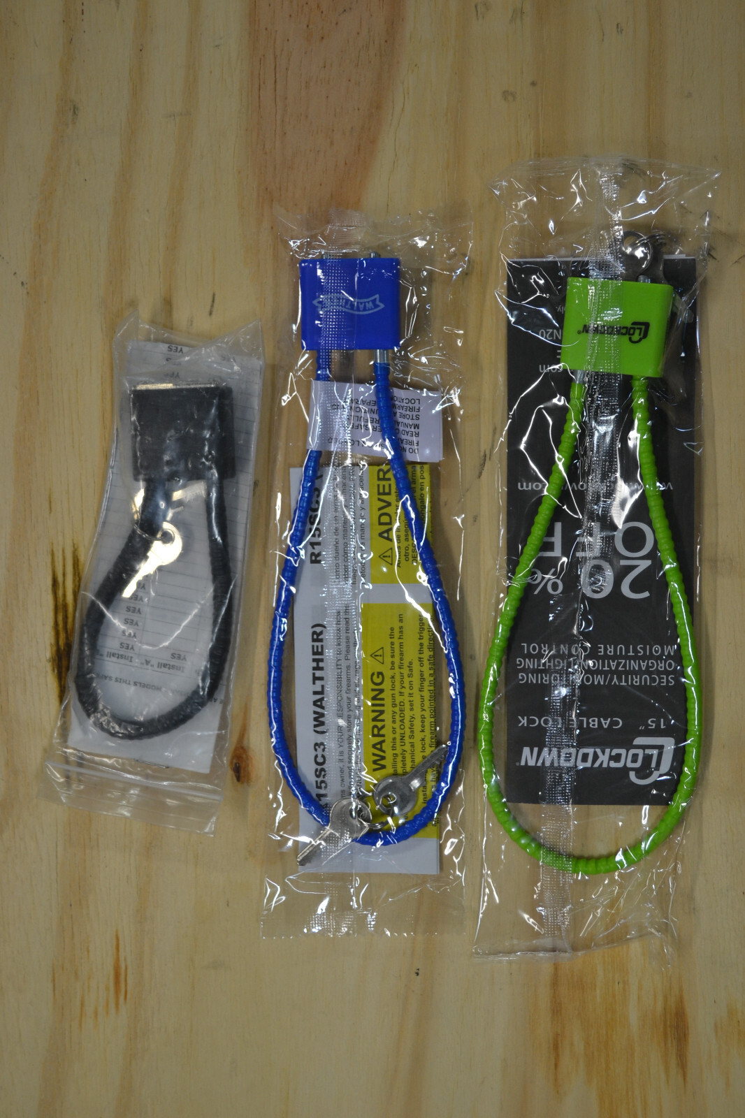 5 Pack Gun Cable Locks