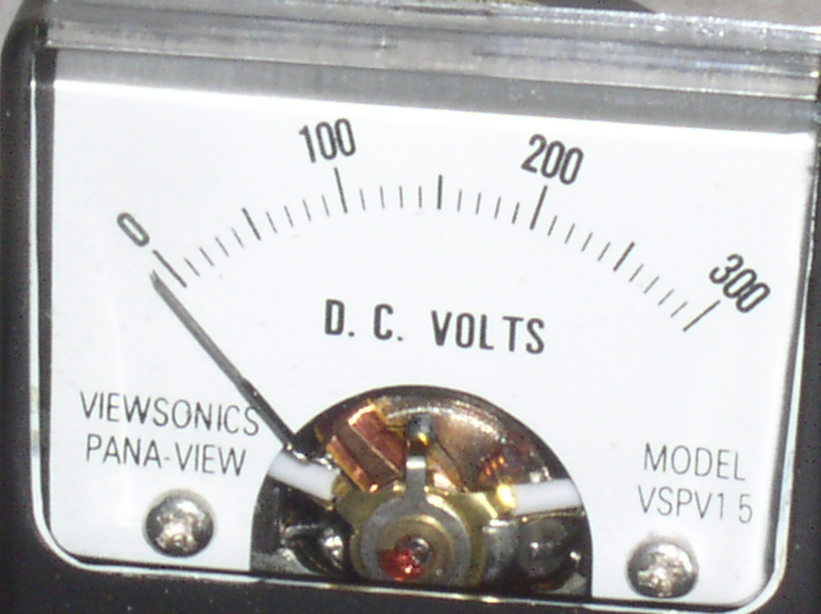 VSPV 1.5DC MINI 300V 300 V 200 100 VDC DC VOLT ANALOG PANEL METER VOLTMETER USA