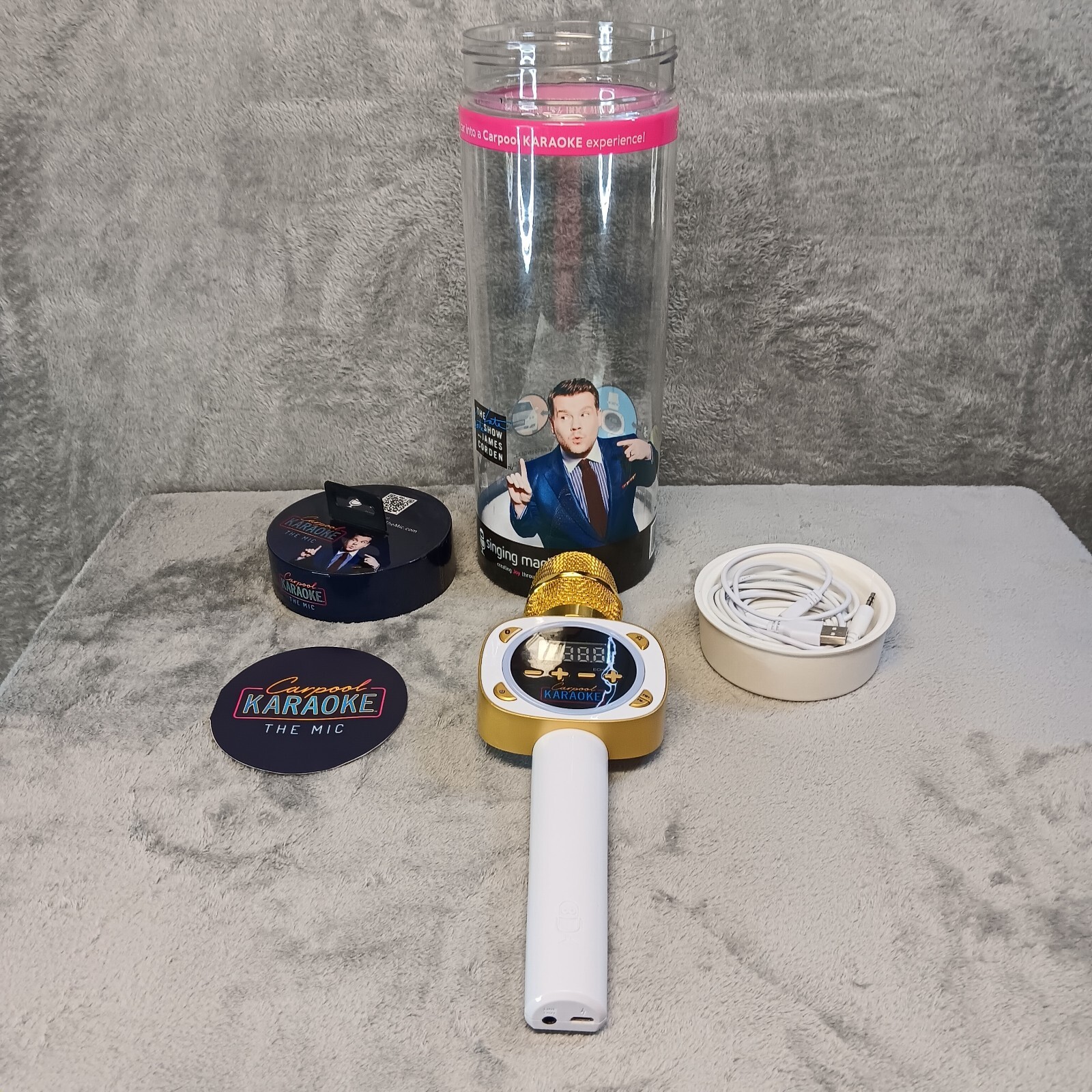 Carpool Karaoke! The Mic! Sing Through Your Car Audio System in Box