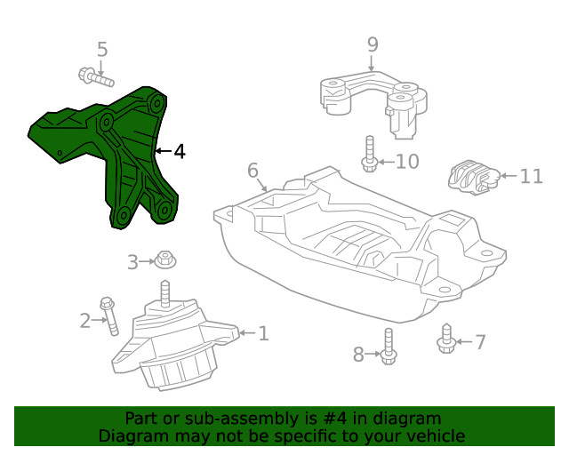 Genuine GM Mount Bracket 23221619