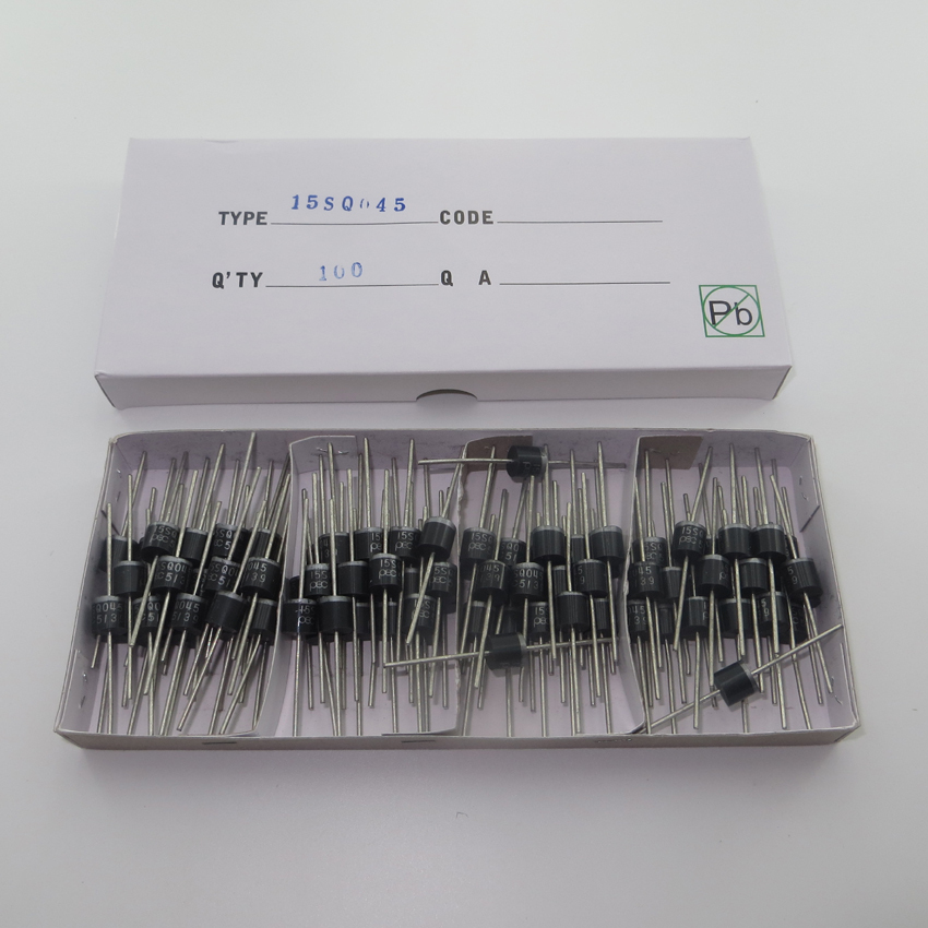 100PCS 15A 45V 15SQ045 PEC schottky barrier diodes for DIY Solar Cells panel