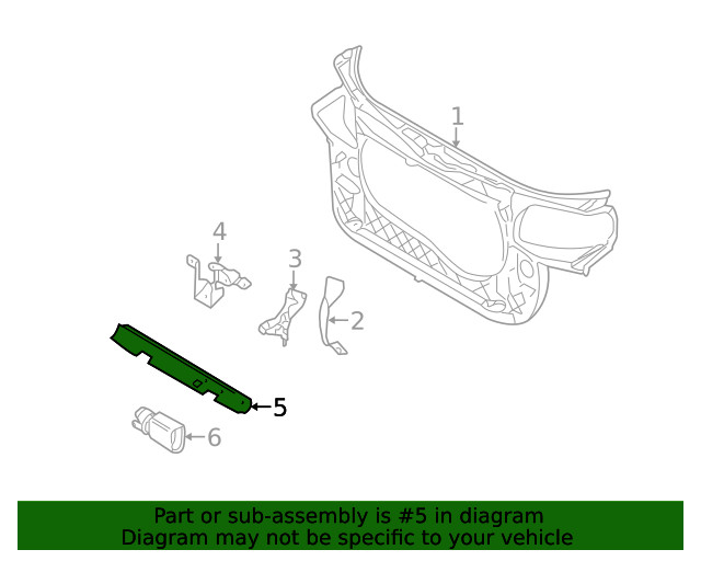 Genuine Audi Air Deflector 8E0-121-292-AA