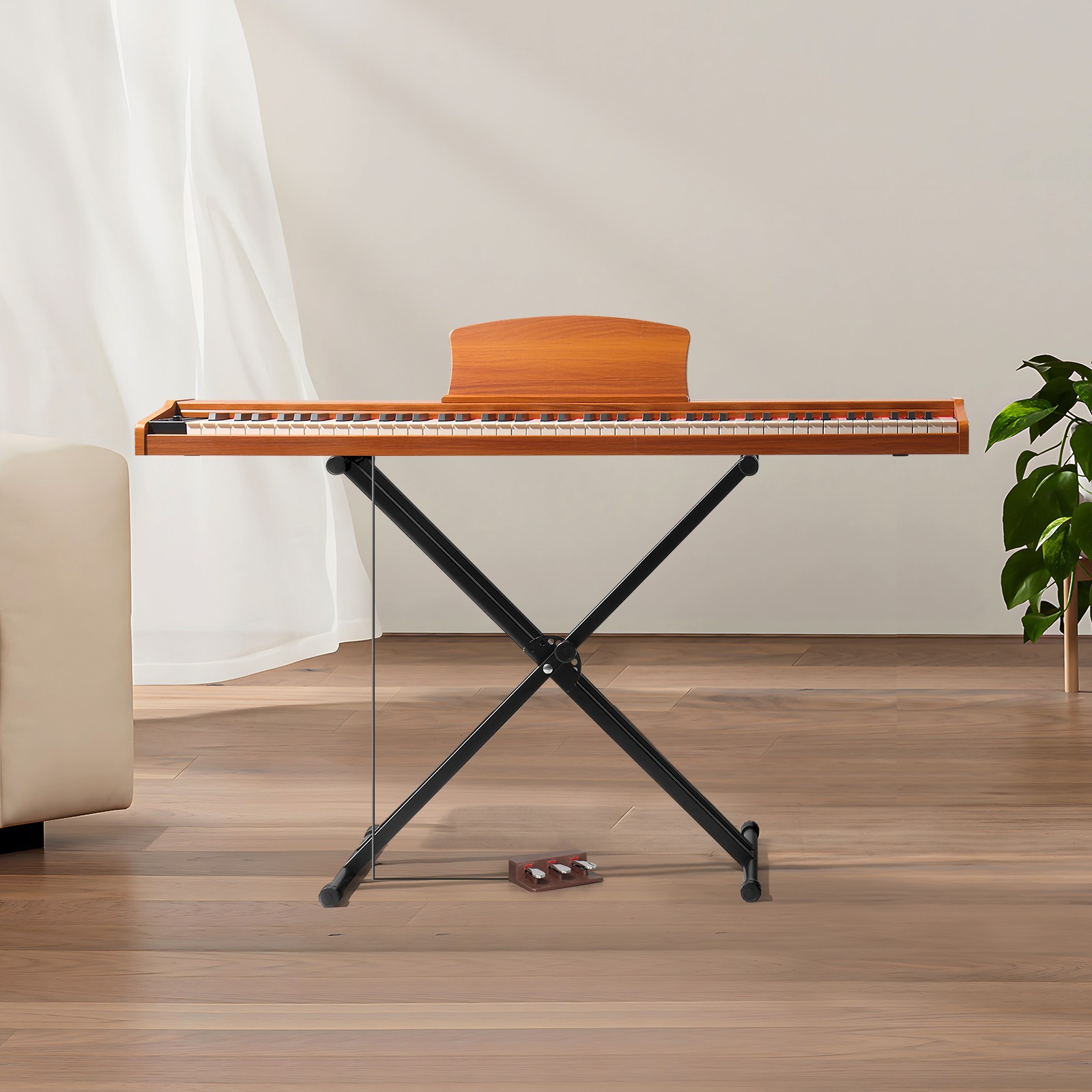 Digital Piano 88 Key Full Size Semi Weighted Electronic Keyboard Piano Set