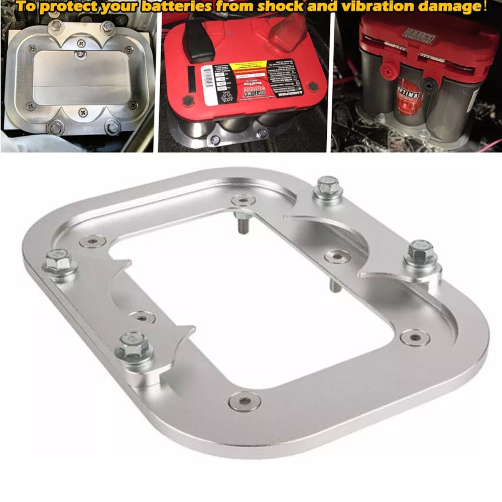 For Billet Battery Relocation Tray / Hold Down Mount Kit Optima Battery Tray LSX