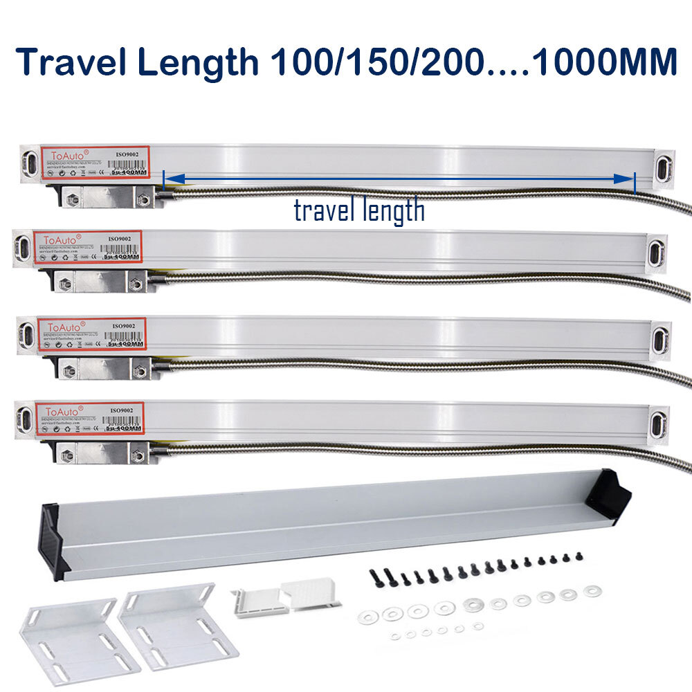 1 Axis DRO 5um Linear Glass Scale Single Axis Digital Readout 100-2000mm Scales