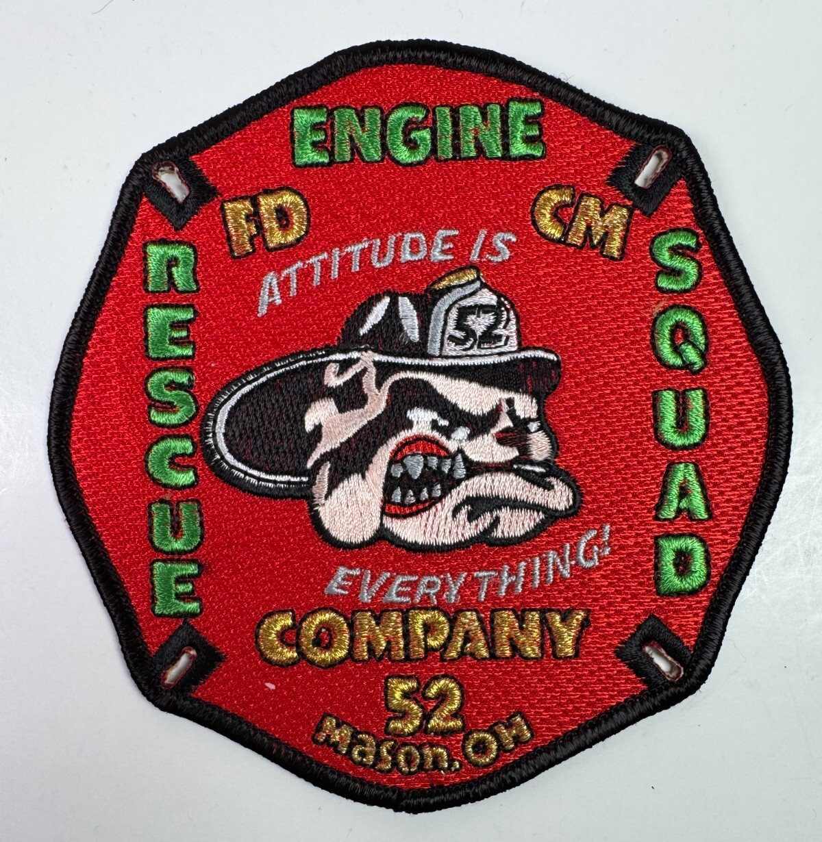 Mason Fire Company 52 Rescue Squad Ohio OH Patch Y1