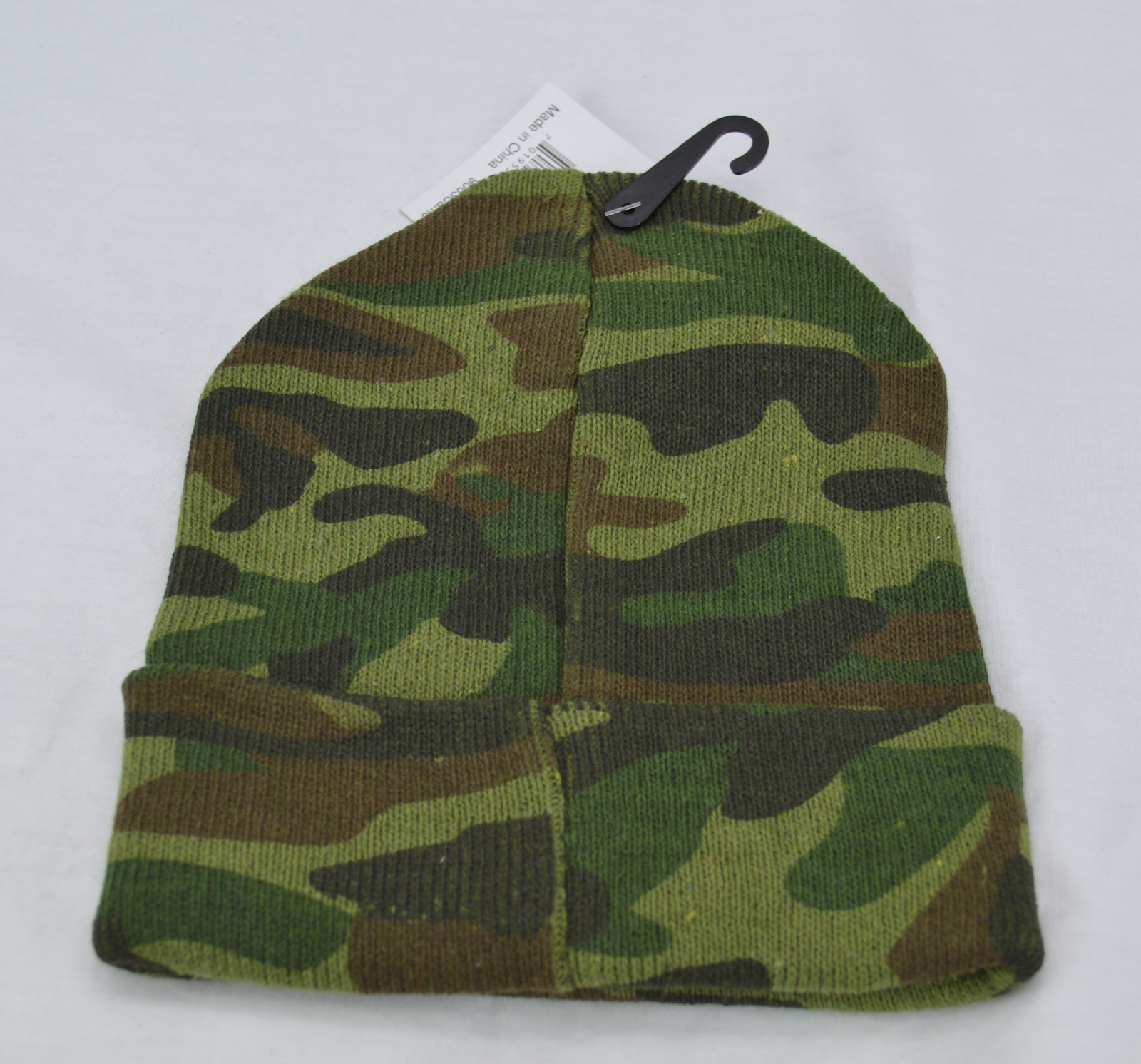 Camouflage print knit hat watch cap camo free USA shipping