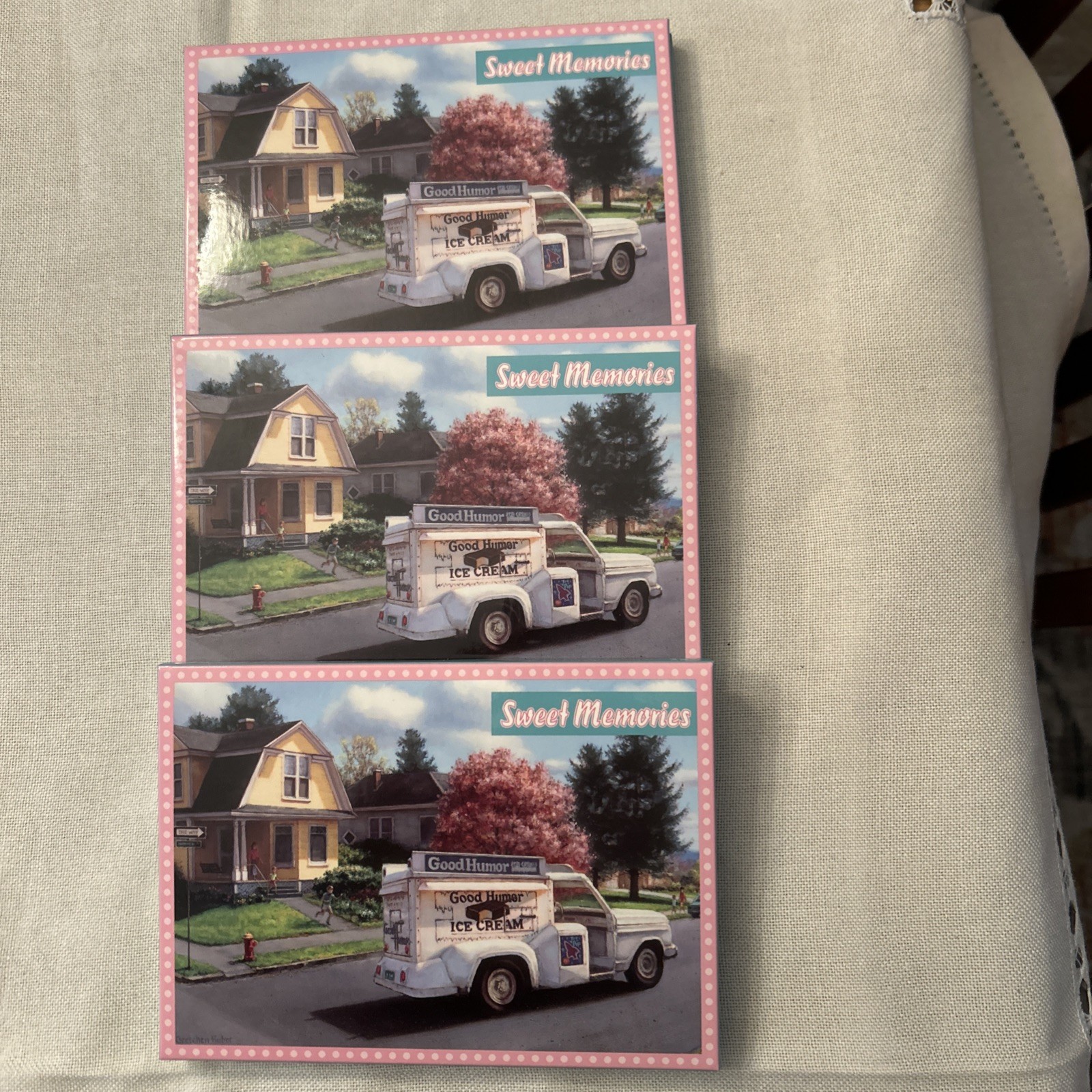 3 Packs Of Sweet Memories Note Cards. Each Pack Contains 10 Cards And Envelopes
