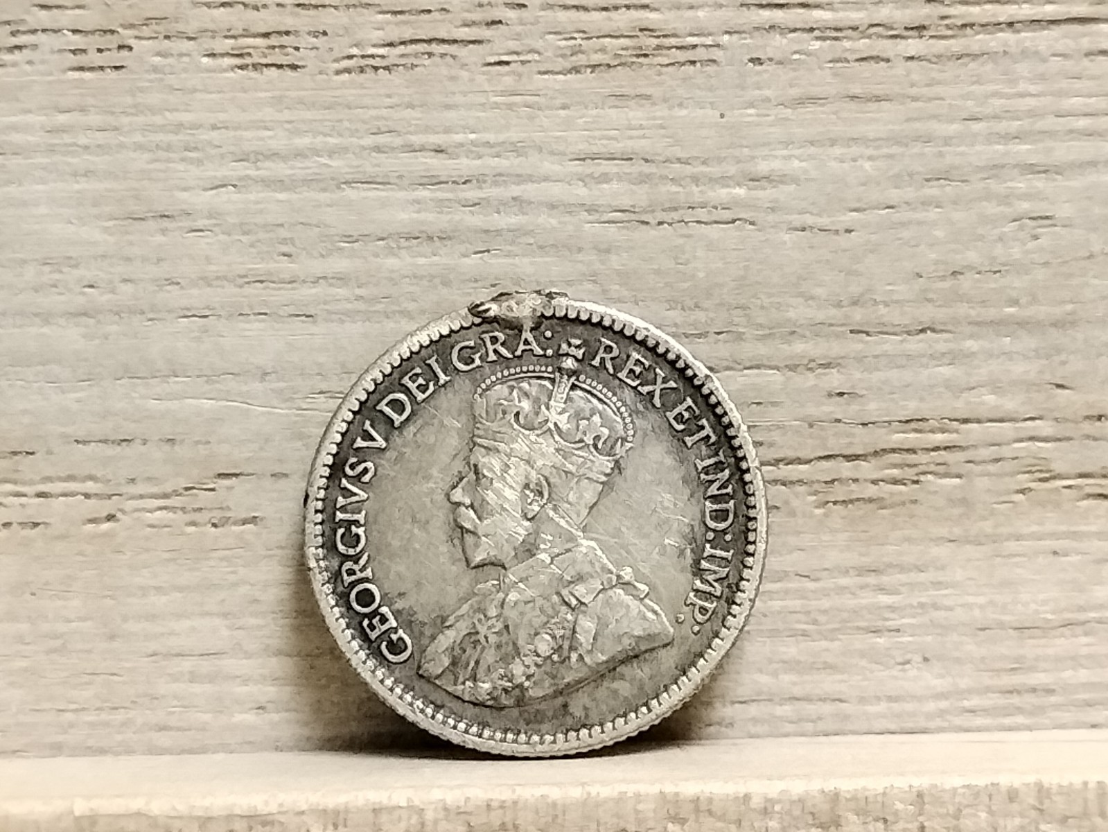 1912 5 Cents Canada Silver (.925) Coin