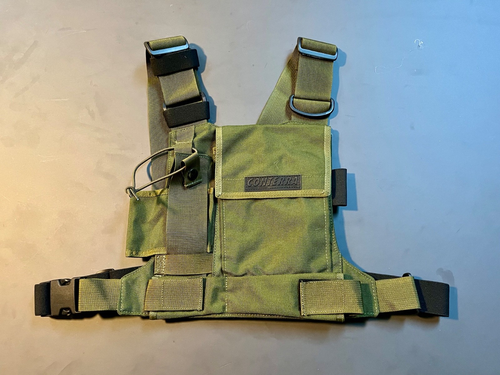 Conterra Tool Chest Radio Chest Harness OD Green Cordura EMS SAR Rescue NEW