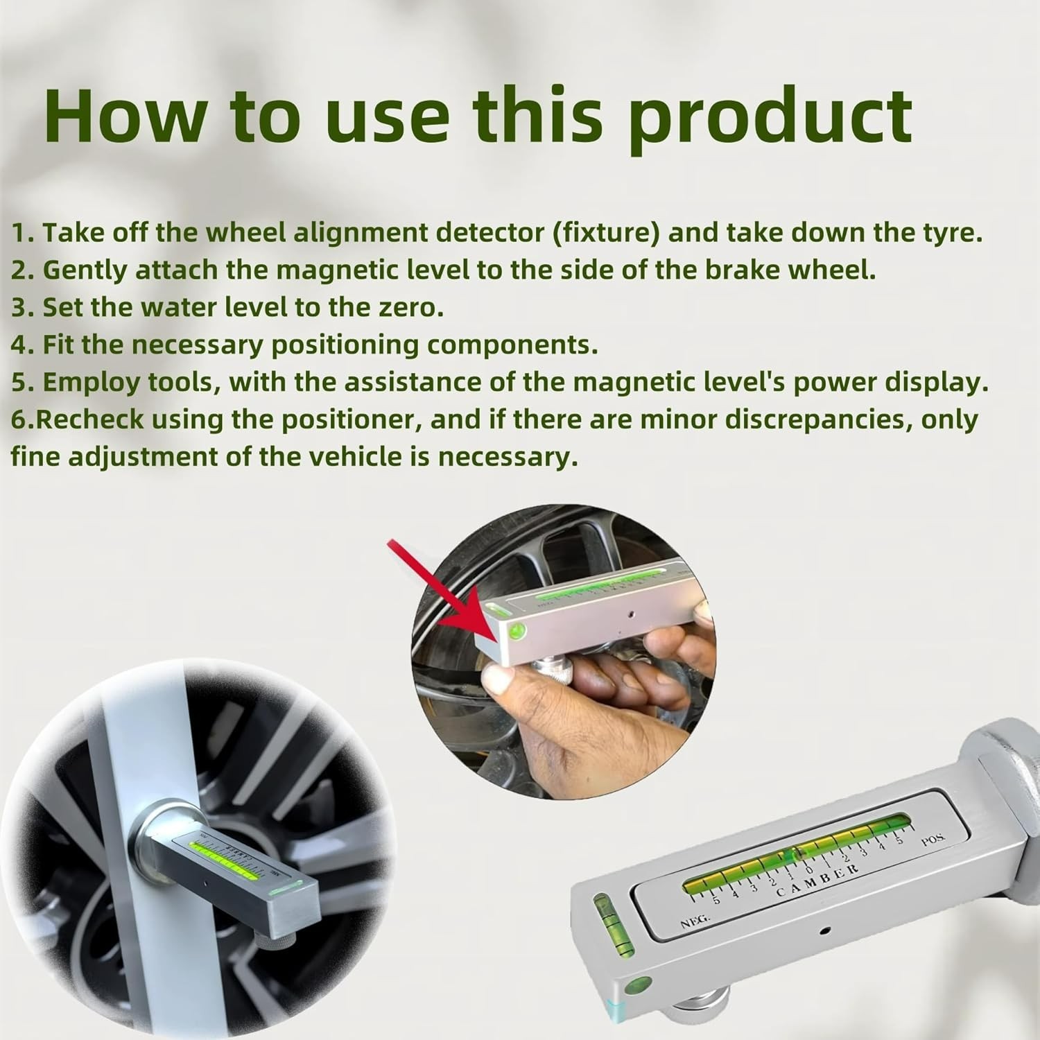 Wheel Alignment Tool, Tire Balancer, Alignment Tool, Wheel Alignment kit, Cam...
