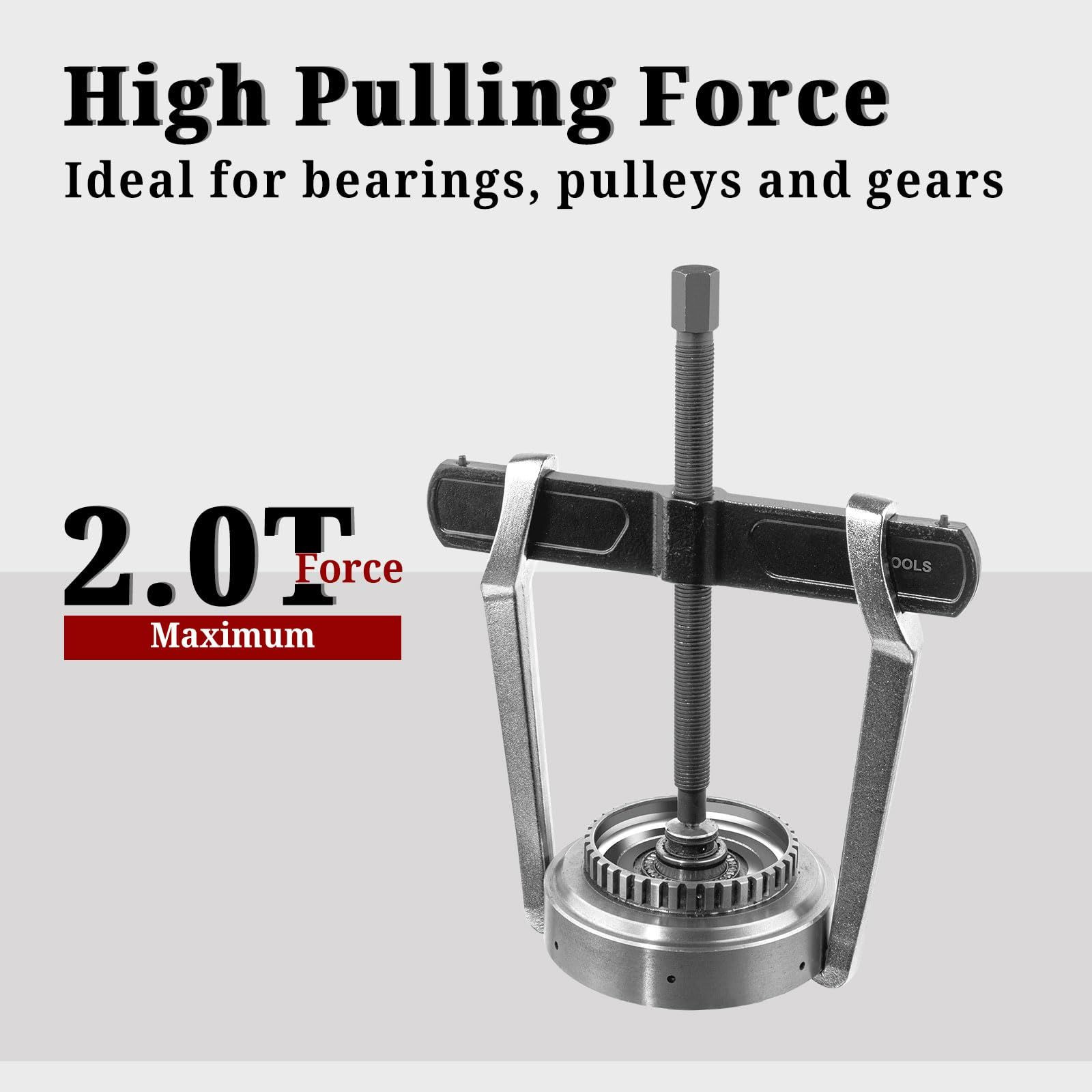 BILITOOLS 4" 2-Jaw Gear Puller, Internal External for 4”, 2 Jaw-type a