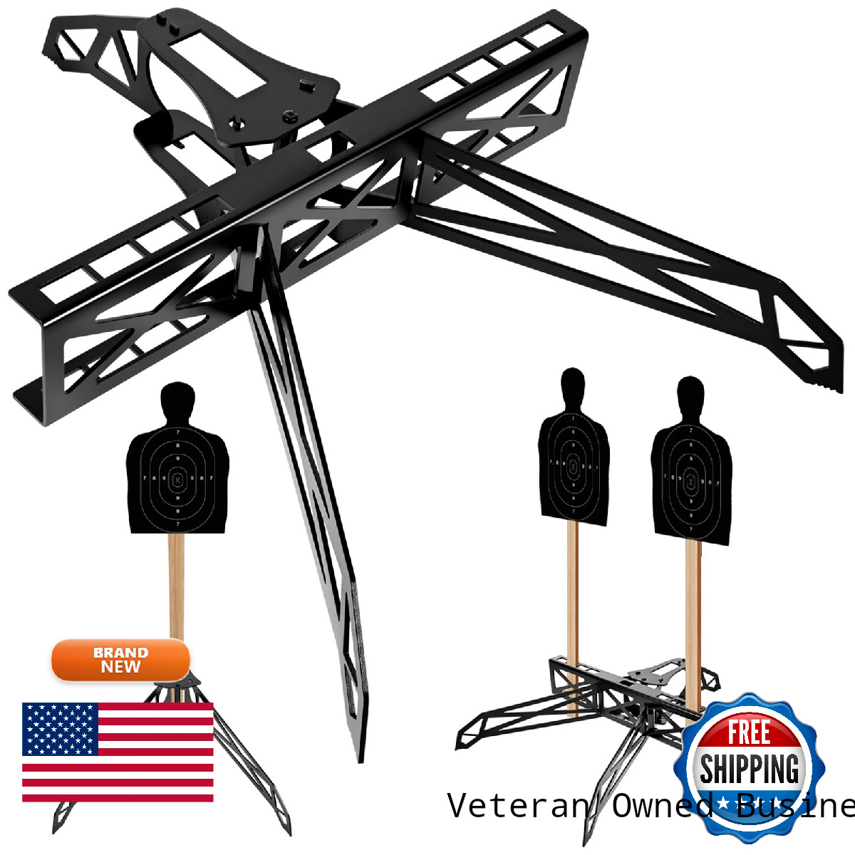 Jrhyrange Steel Target Stand Base 2X4 Target Stand Base For Hanging Ar500 Steel