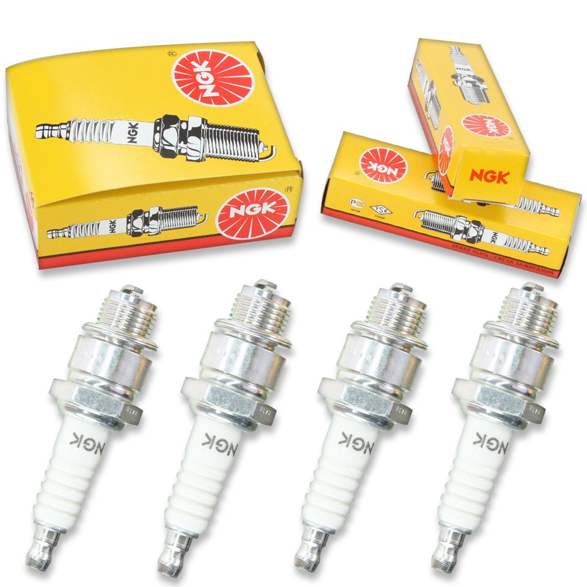 4pcs 1994 KTM 50-3 SX NGK Standard Spark Plugs 49cc 2ci Kit Set Engine fg