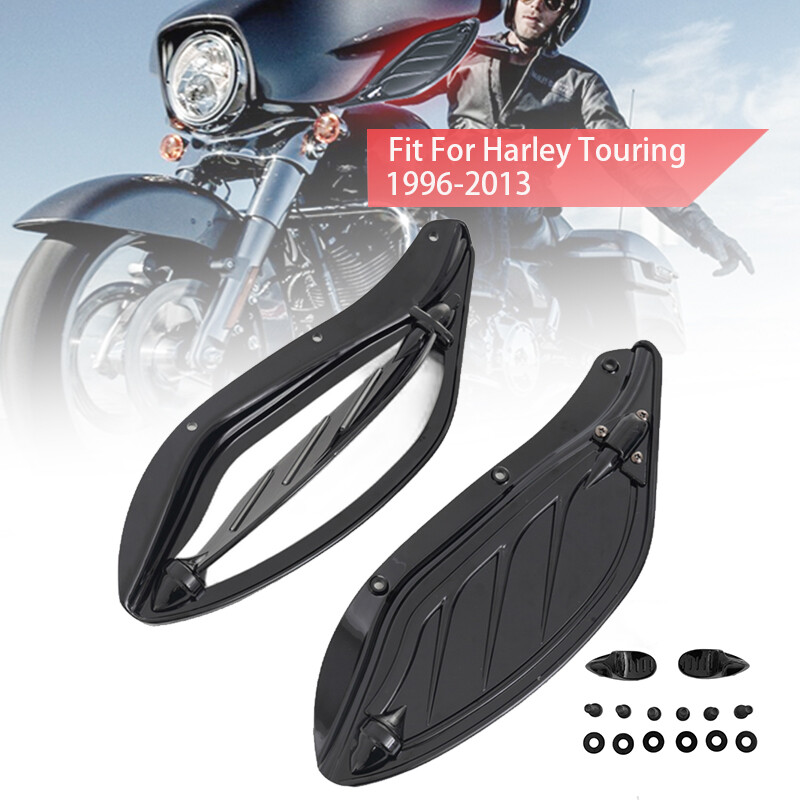 Adjustable Fairing Side Wind Air Deflector Fits For Touring Street Glide 1996-13