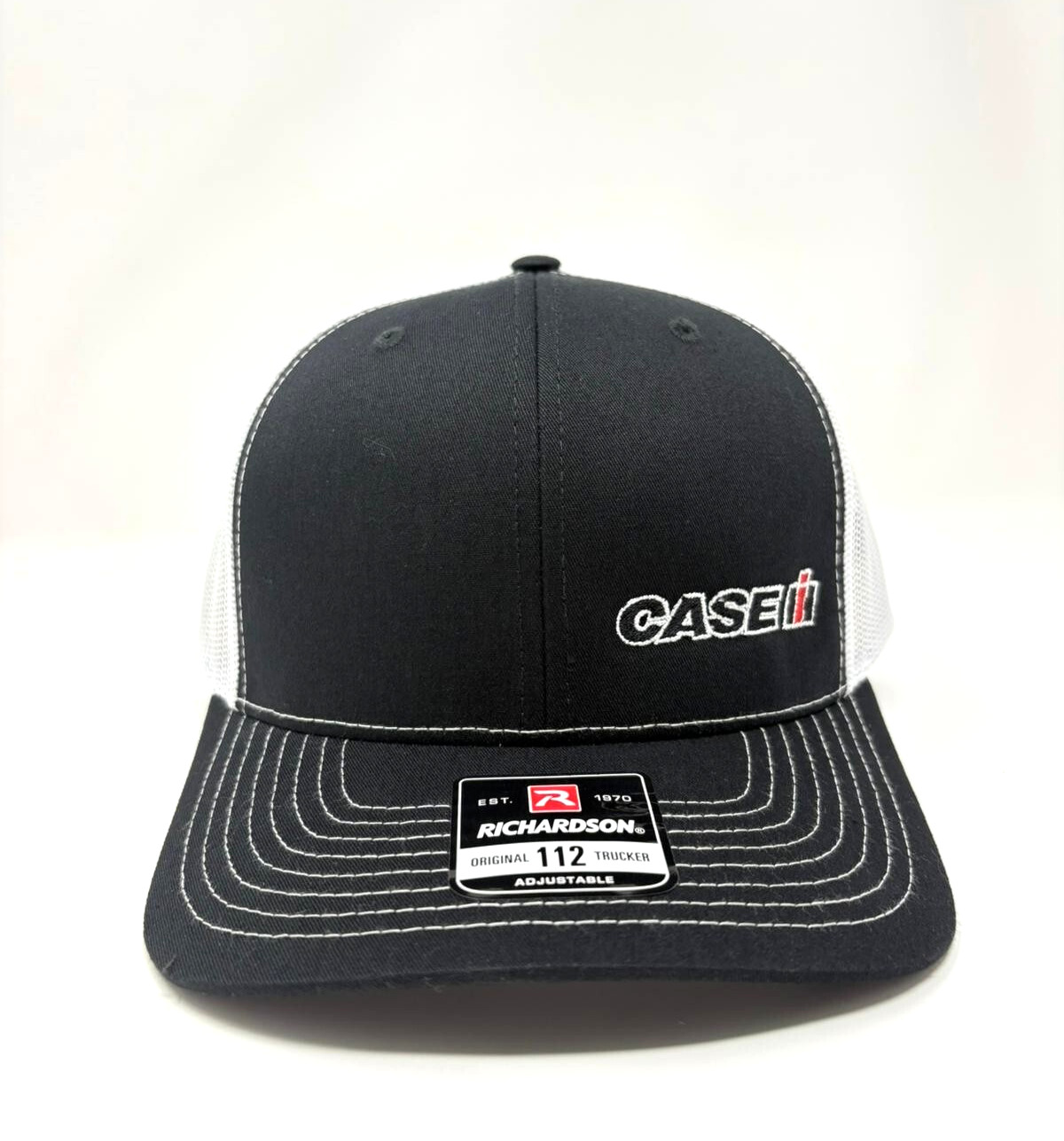 Case IH Original 112 Trucker Hat Cap by Richardson 112 - Black White
