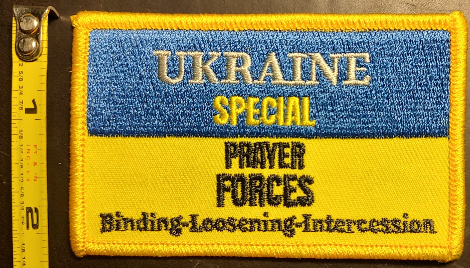 UKRAINE Prayer Support Patch "UKRAINE SPECIAL PRAYER FORCES" New-Free Shipping