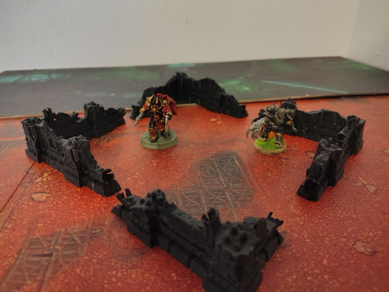 4 Piece Ruin Terrain Set Perfect For Warhammer 40k Kill Team Trench Crusade