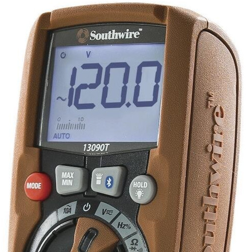 5" Rugged Waterproof Digital Bluetooth Backlit LCD CAT III Compact Multimeter