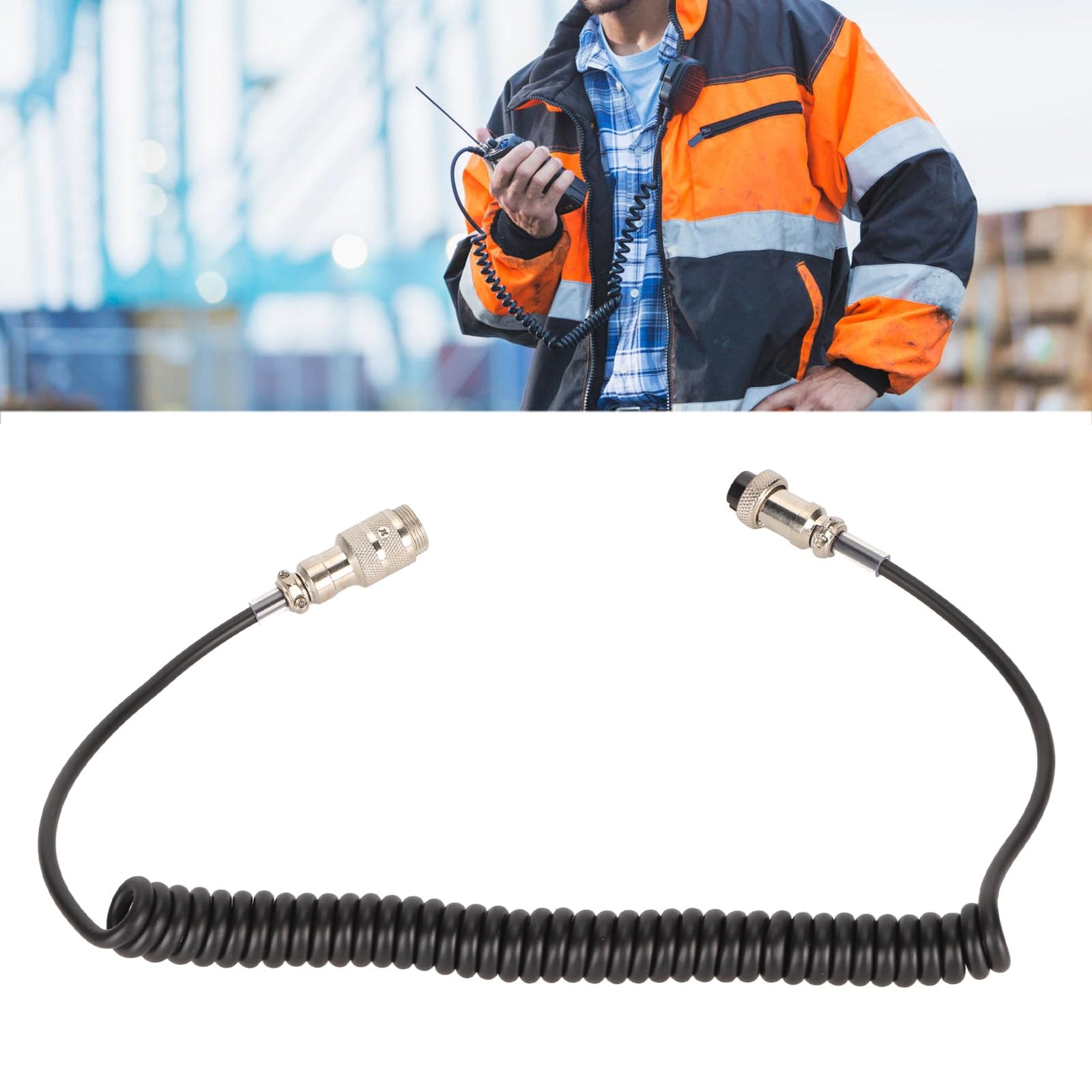 CB Radio Microphone Extension Cord, 4-Pin Male to Female Mic Extension Cable ...