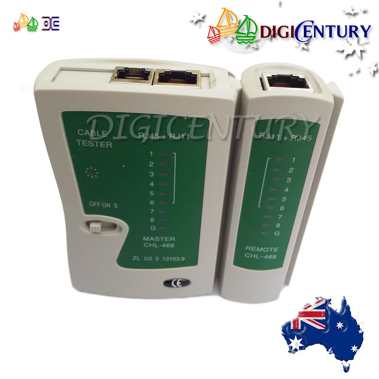 LAN NETWORK PHONE LINE CABLE TESTER for RJ11, RJ12, RJ45, UTP, STP CAT5 UTP