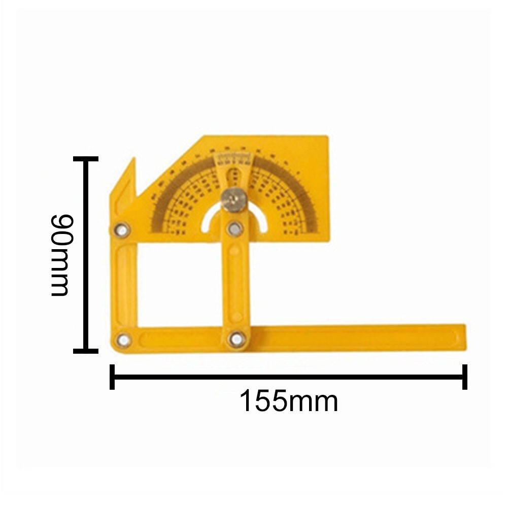 Portable 0-180° Angle Finder Plastic Protractor Goniometer Miter Gauge