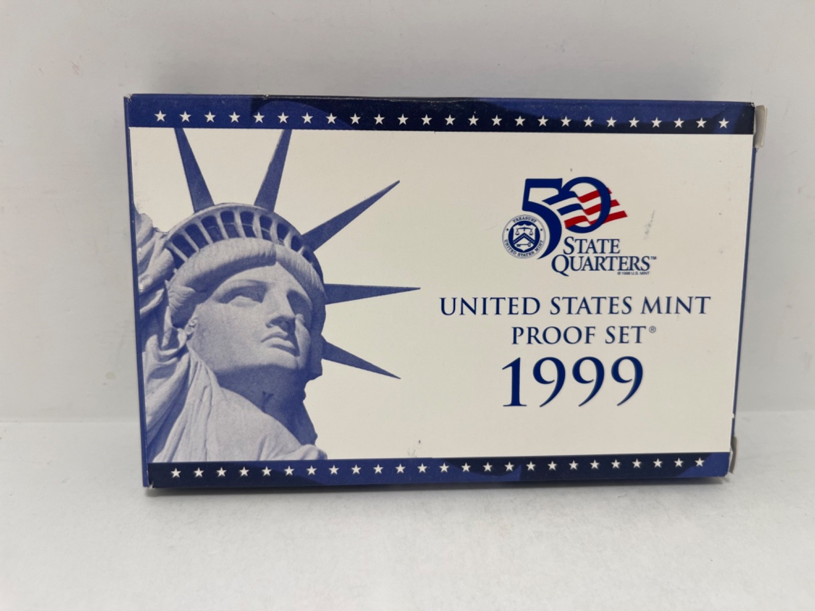 1999-S US Mint Clad Proof Set First State Quarters 9 coins OGP/COA
