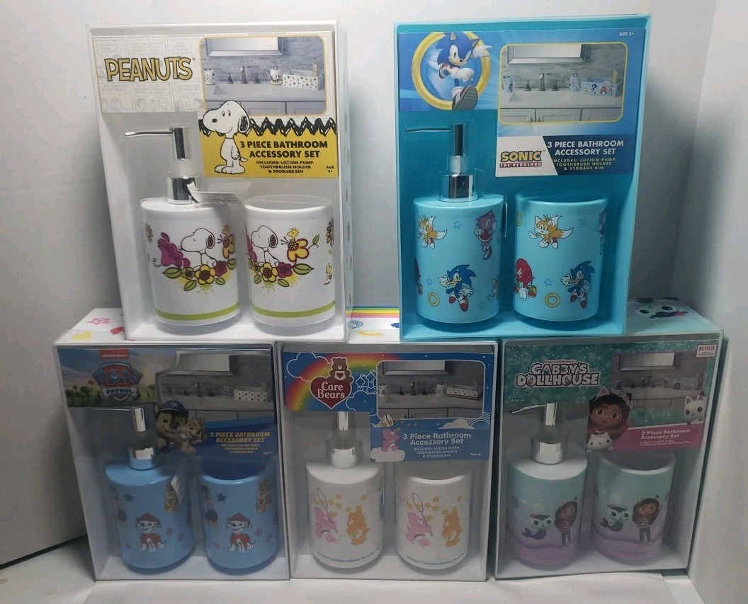 3 Piece Bathroom Accessory Set
