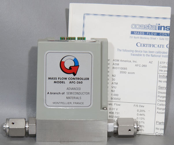 NEW Qualiflow AFC 260 2 SLM N2 sccm Mass Flow Controller MFC ASM PN 54-106858A96