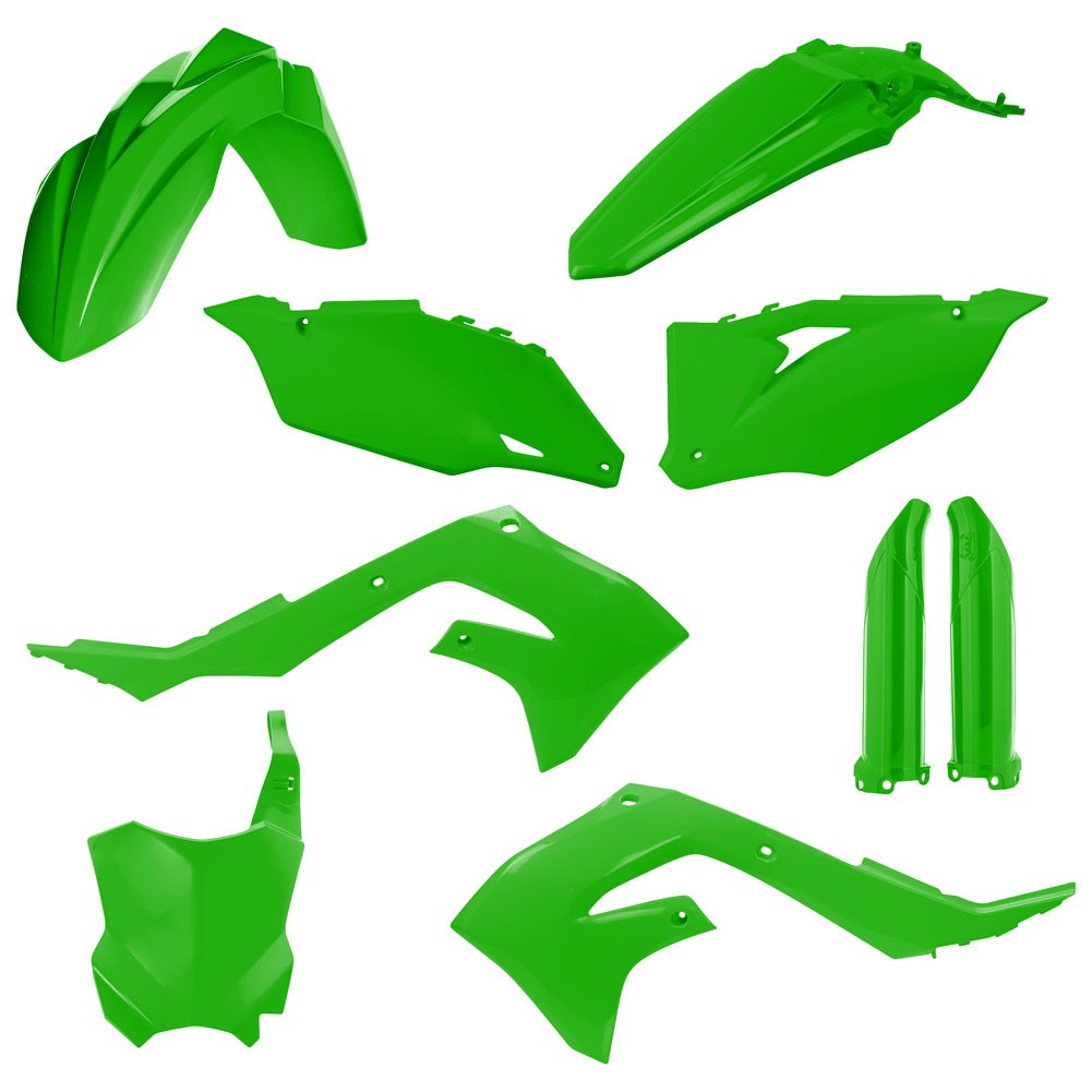 Acerbis Full Plastic Kit Green For Kawasaki KX250 X 2021-2024
