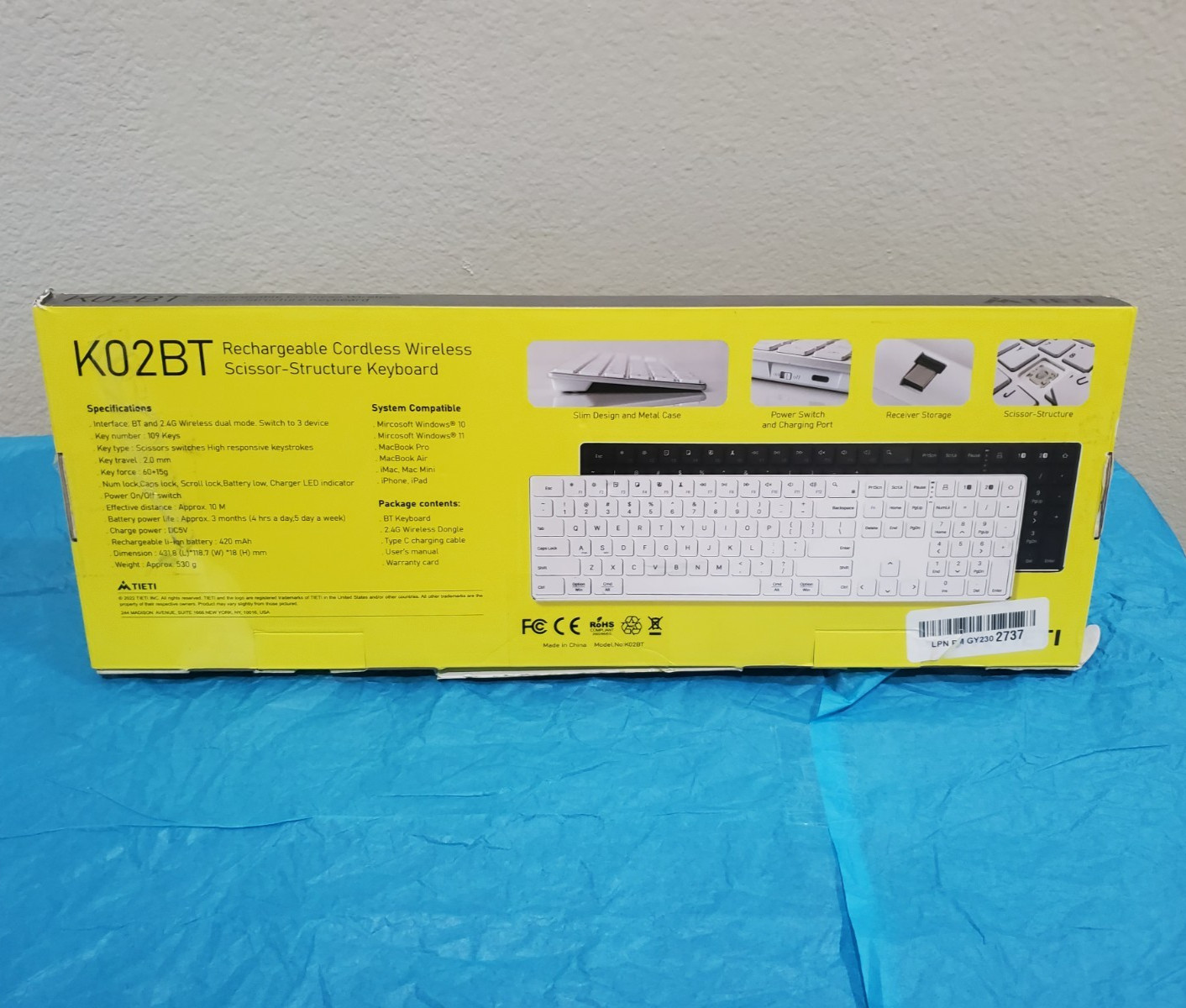 TIETI Wireless keyboard #209
