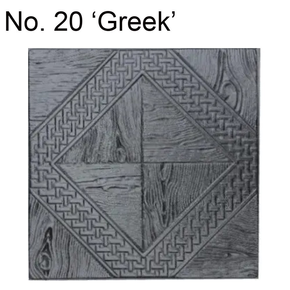 Plastic Mould for making tile No. 20 ‘Greek’ Concrete Interior and Exterior