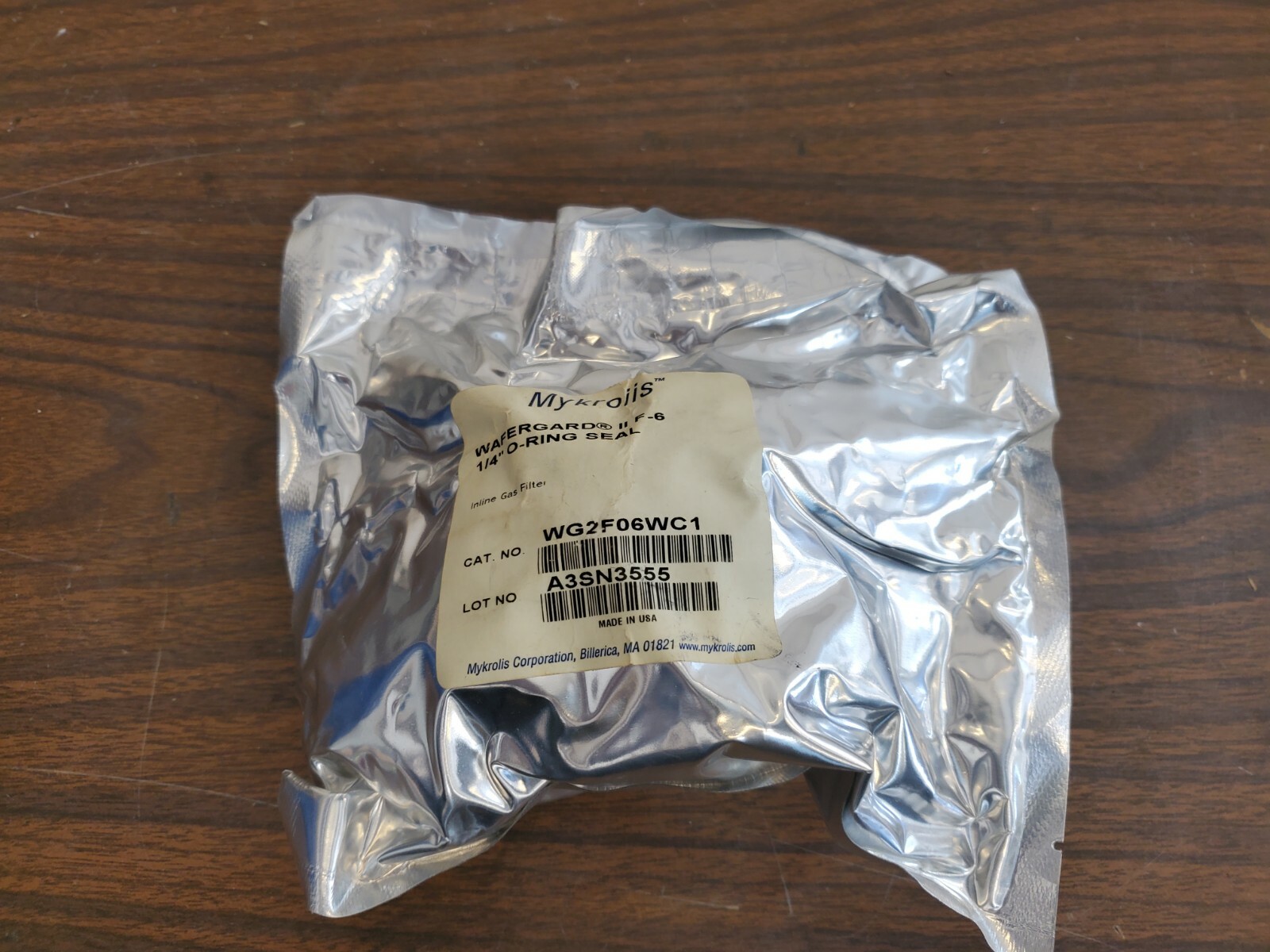 Mykrolis WG2F06WC1 1/4" Wafergard II F-6 Seal New