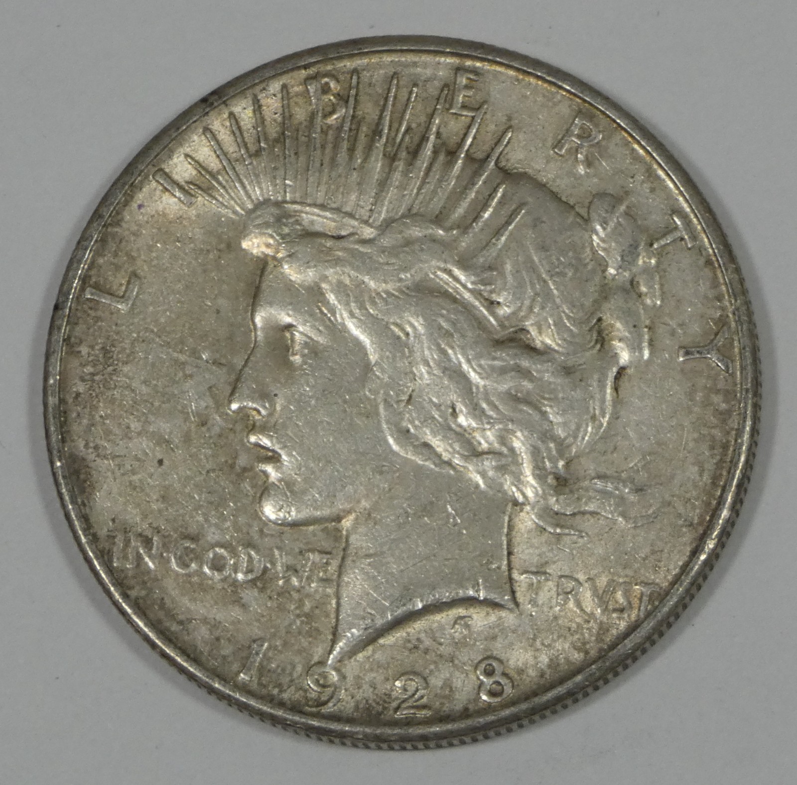 1928-S Peace Dollar EXTRA FINE Silver Dollar