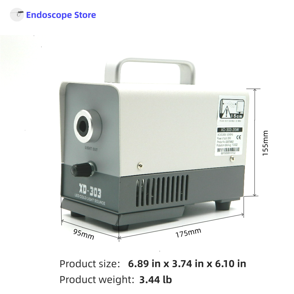 Mini Medical LED Endoscope Handheld Cold Light Source Match WOLF Customized