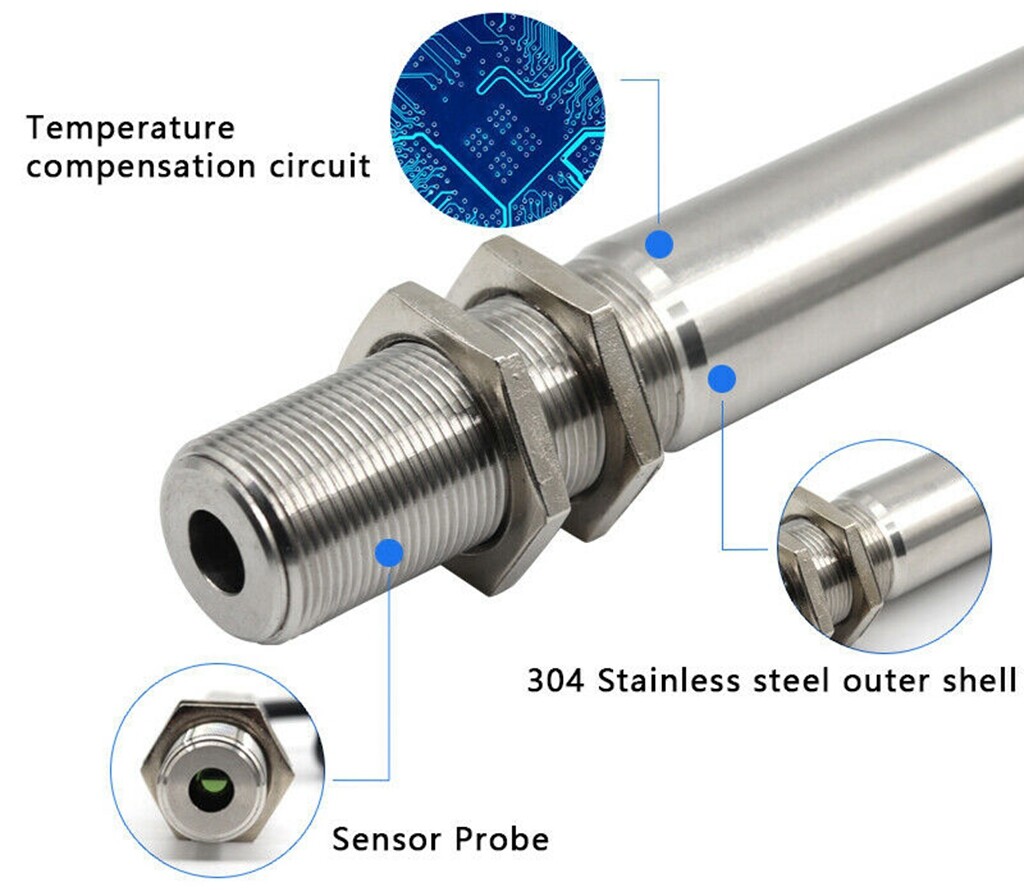 Industrial Online Non-contact Infrared Temperature Controller Thermometer Sensor