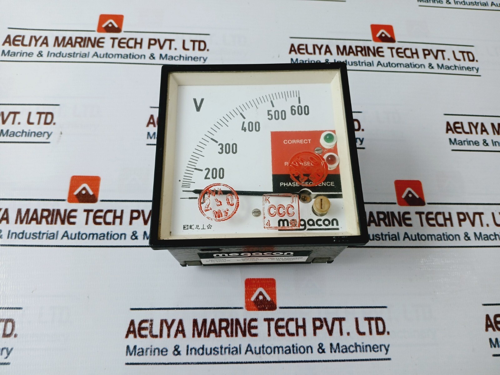 Megacon KSP 34 Phase Monitoring Voltmeter 440V 50/60Hz