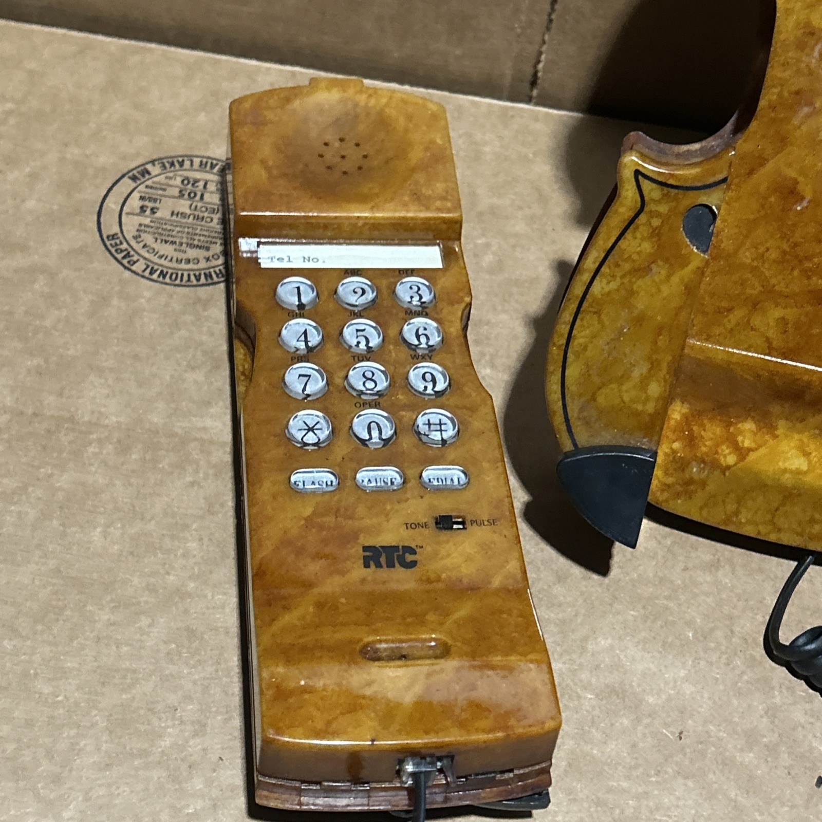 Violin Telephone RTC Violin Phone Touch Tone No Stand